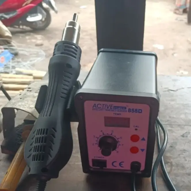 Picture of 858D SMD Brushless Heat Gun Hot Air Rework Soldering Station 700W 220V Multifunction SMD/SMT Rework station with LED Temperature Display replace BK-858A 878D 878D+ 