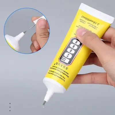 Picture of Stronger Glue E8000 / Super Liquid Glue Black Sealant Adhesive For Phone Touch Screen Frame Repair Diy Jewelry Set Repair Tools Similar E-8000 T-7000 