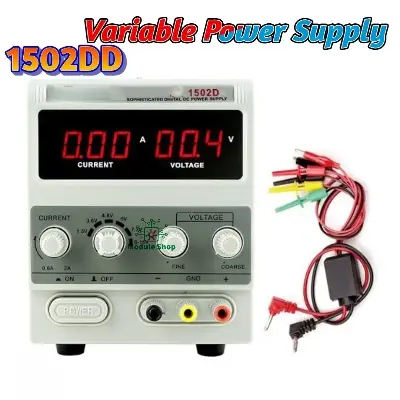 Picture of Regulated Power Supply New 1502DD+ 15V 2A AC to DC 15W Adjustable Current for Mobile Phone Repair Power Test Similar BK-1502DD KC-1502DD BK-858A Koocu-881D Kada 878D+ 