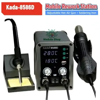 Picture of Kada 8586 Digital Rework Station 2 in 1 750W Heat_Gun and Soldering Iron Repair Mobile Laptop Telecommunication Parts & Components
Special ly moade for CPU Reballing 
