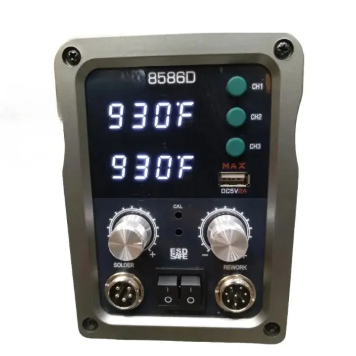 Picture of Kada 8586 Digital Rework Station 2 in 1 750W Heat_Gun and Soldering Iron Repair Mobile Laptop Telecommunication Parts & Components
Special ly moade for CPU Reballing 