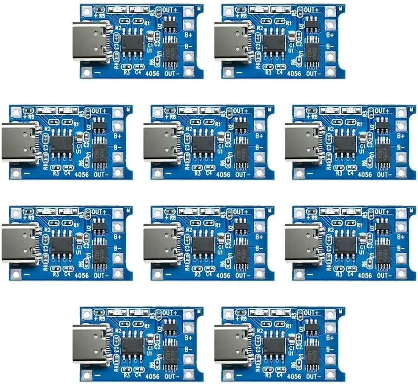 Picture of 5pcs TP4056 Type C 3.7V Lithium Battery Charger With Battrey Protection 