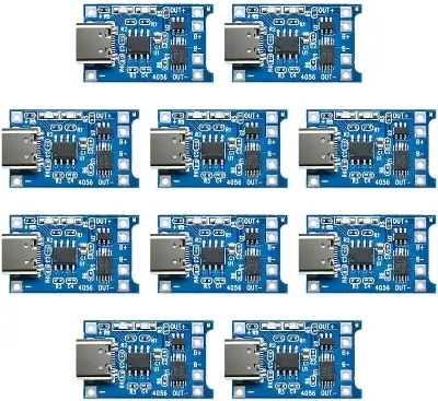 Picture of 5pcs TP4056 Type C 3.7V Lithium Battery Charger With Battrey Protection 