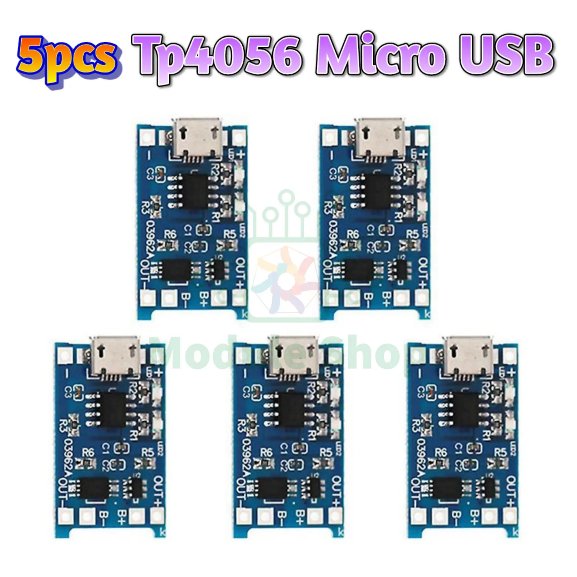 Picture of TP4056 Lithium Battery Charging Board 5V 1A 18650 Battery Charger 5pcs/Lot 5pcs TP4056