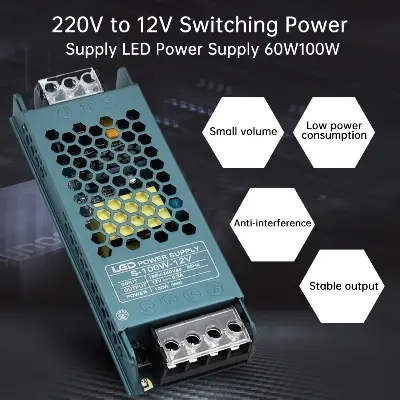 Picture of 12V 200W 400W SMPS Bar Type Power Supply Input AC 100V~240V lighting Transformer For Tec1-12706 775 Motor 775 Water Pump MPQ-904 DC Air Pump LED Strip light CCTV Camera W1209 XH-M452 12V 20A
