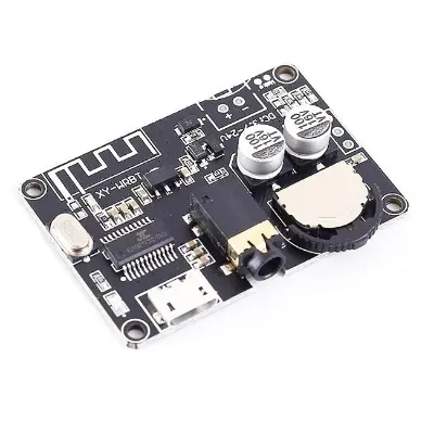 Picture of XY-WRBT Bluetooth 5.0 Stereo Audio Receiver board connect to XH-M139 TDA2030 for Quality Sonund 