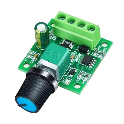 Picture of Mini DC Motor PWM Speed Controller Module Speed Control Switch LED Dimmer 