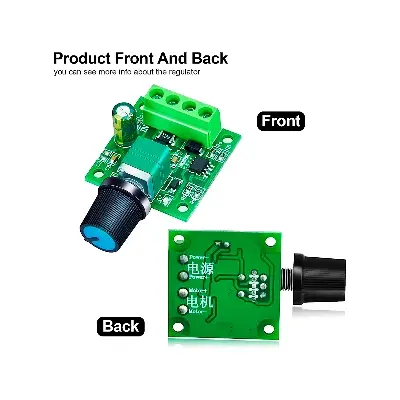 Picture of Mini DC Motor PWM Speed Controller Module Speed Control Switch LED Dimmer 