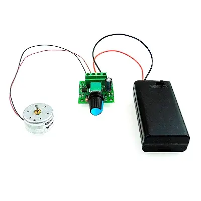 Picture of Mini DC Motor PWM Speed Controller Module Speed Control Switch LED Dimmer 