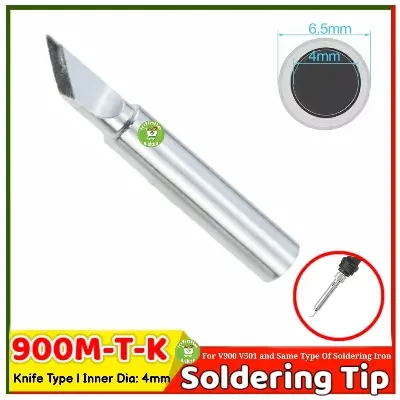 Picture of DIY KD 900M-T-K K'nife Type Electric Soldering Iron Replacement Tips Lead Free Solder Iron Head For V900 878D+ 60W 80W Soldering Welding Repair Station And Kit Replace KD 900M-I 