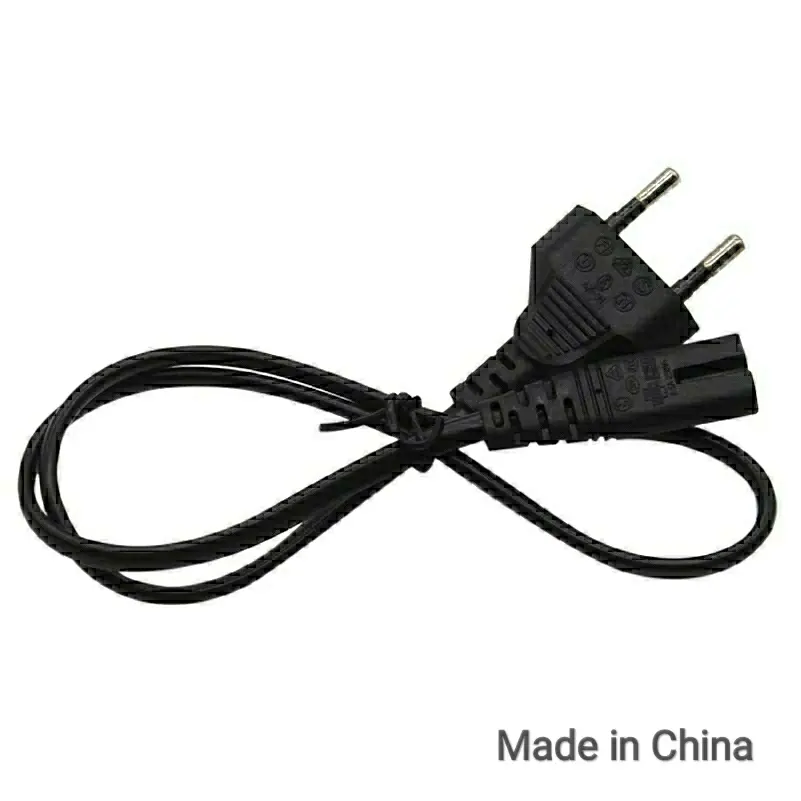 Picture of 2 Pin AC Power Supply Cable 1.5M EU Standard High Quality Lead Wire Charging AC Cord For Laptop Desktop Printer Adapter Scanner Charger 