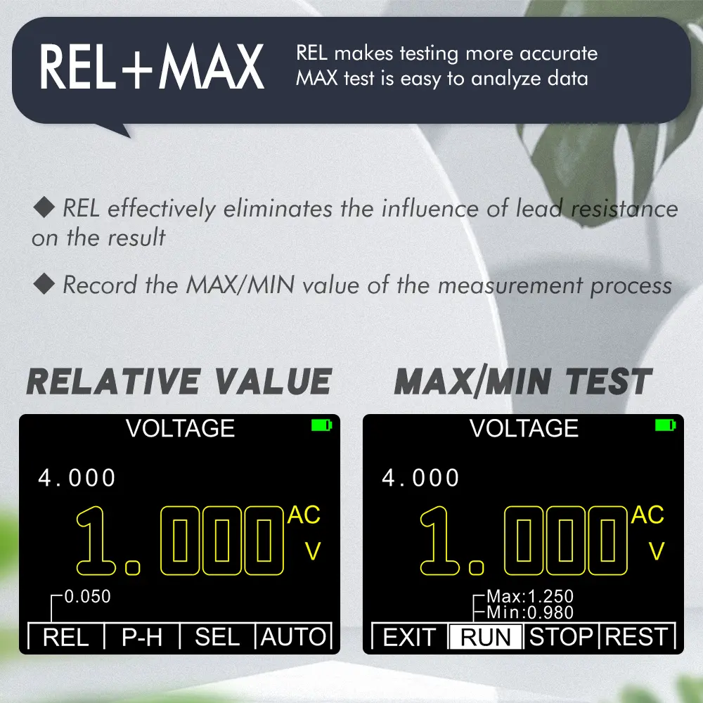 Picture of Digital Oscilloscope Multimeter Current Voltage Capacitance Resistance Frequency Tester Analog Bar Graph Data Waveform Display 20KHZ Bandwidth Auto Range Backlight ET828 