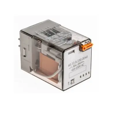 Picture of 220VAC 10A Mini Electromagnetic Relay Fender Finder Relay 60.12.8.220.0040 and MK2P-1 General Purpose Relay Coil Voltage AC 220V 2 pole 8 Pin Round Use for Household and Industria Incubator Geyser Heater 