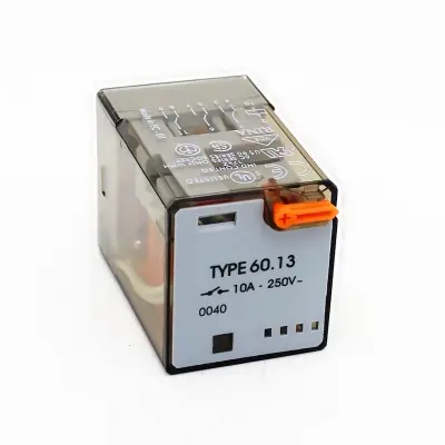 Picture of 220VAC 10A Mini Electromagnetic Relay Fender Finder Relay 60.12.8.220.0040 and MK2P-1 General Purpose Relay Coil Voltage AC 220V 2 pole 8 Pin Round Use for Household and Industria Incubator Geyser Heater 