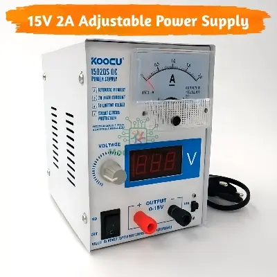 Picture of 1502S Digital Variable DC Regulated Power Supply Volt Current Display 3V-15V 2A For Rework Station Repair DIY TV Mobile Phone PC Mother Board Telecommunication Equipment Similar Koocu Kada Baku 