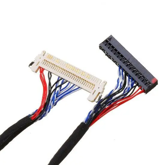Picture of TV Combo Pack For 30 pin 1mm 1280x800 Resolution Laptop LCD Panel Display Include Driver Board + 1 Lamp CCFL Inverter + 1CH 6bit 30Pin left LVDS Cable + IR Key Board + Remote 