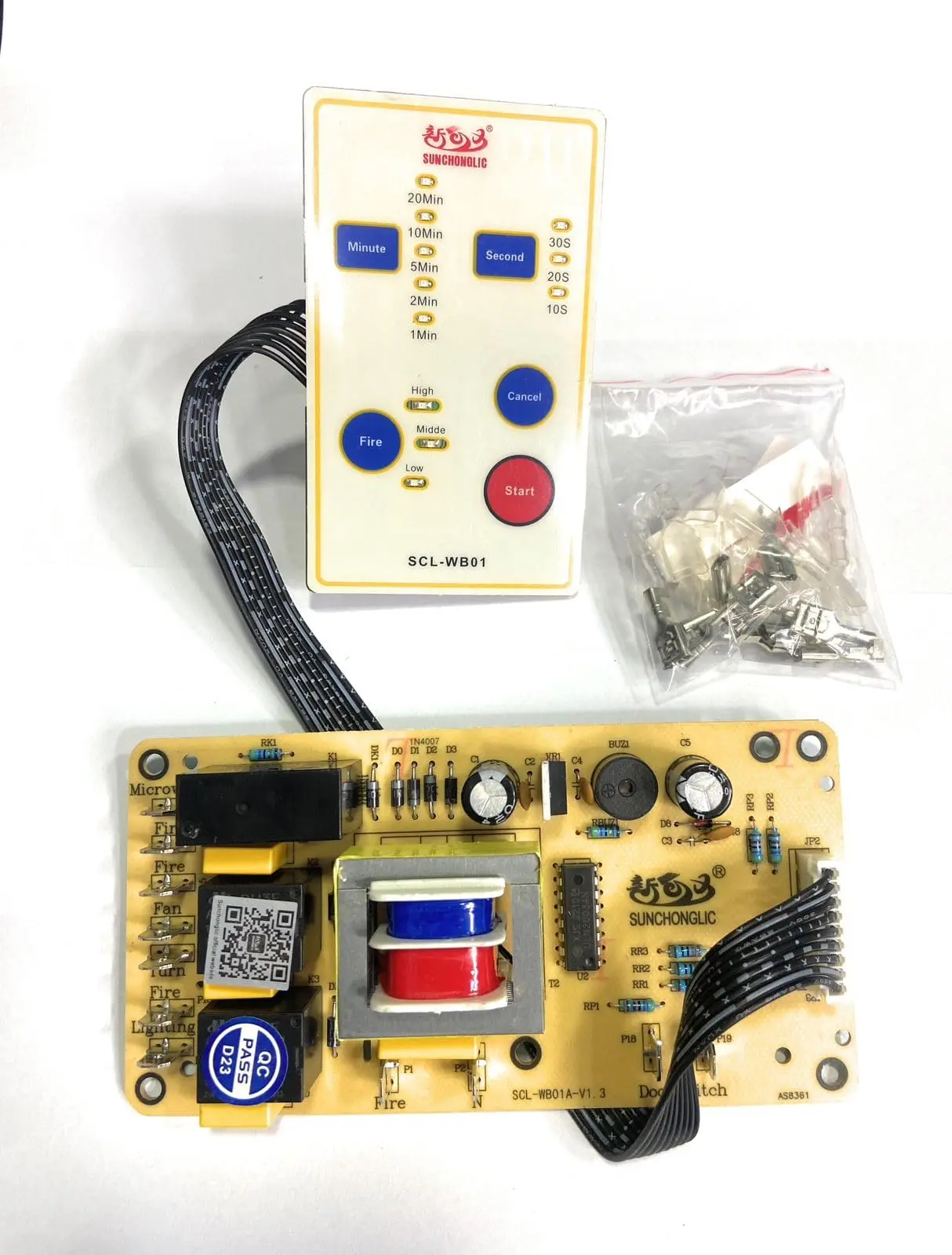 Picture of Suoer SON-WB01 Universal Microwave Oven Motherboard Computer Modification Board full Automatic with Function Keyboard for 20L to 30L 