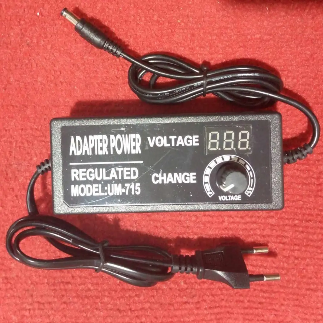 Picture of Adjustable DC 3V-24V Power Adapter with LED Voltmeter 775 Motor Power Supply AC 220V to DC 3V-24V Lighting Power Supply for LED Light RS775 775 DC Motor Audio Amplifier 