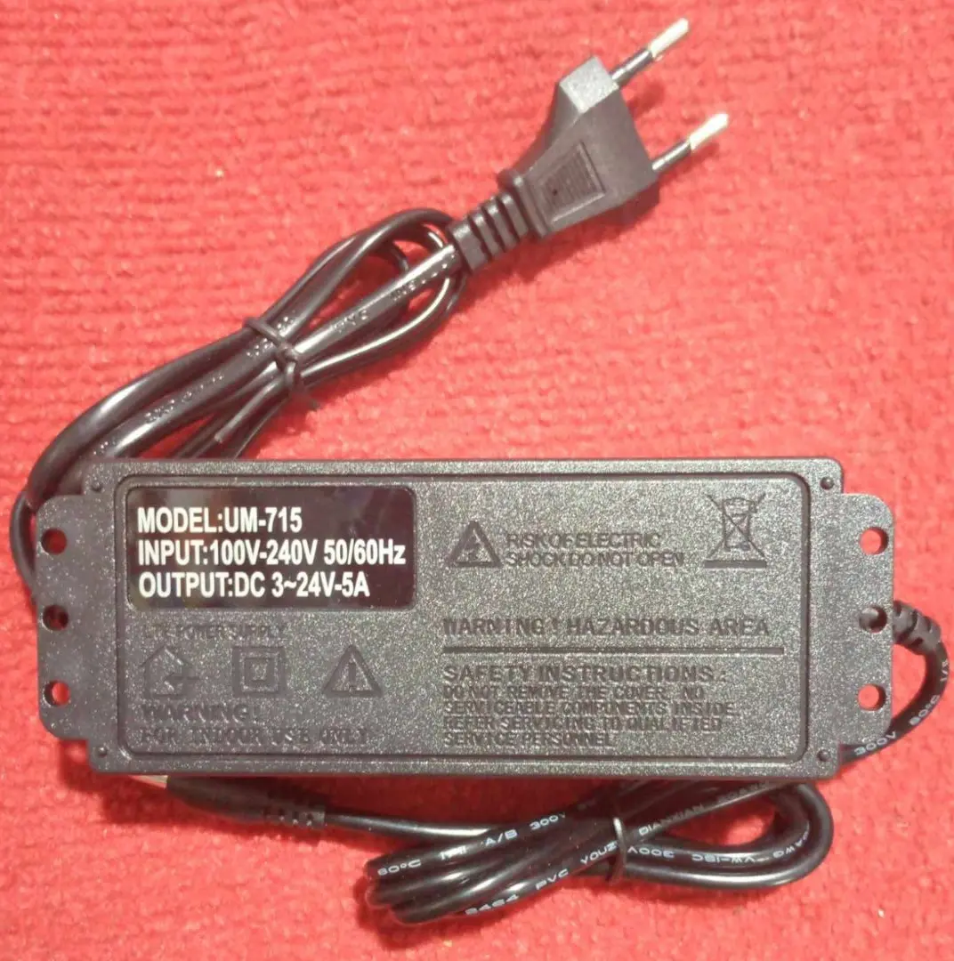 Picture of Adjustable DC 3V-24V Power Adapter with LED Voltmeter 775 Motor Power Supply AC 220V to DC 3V-24V Lighting Power Supply for LED Light RS775 775 DC Motor Audio Amplifier 