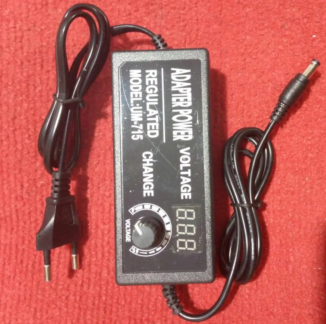 Picture of Adjustable DC 3V-24V Power Adapter with LED Voltmeter 775 Motor Power Supply AC 220V to DC 3V-24V Lighting Power Supply for LED Light RS775 775 DC Motor Audio Amplifier 