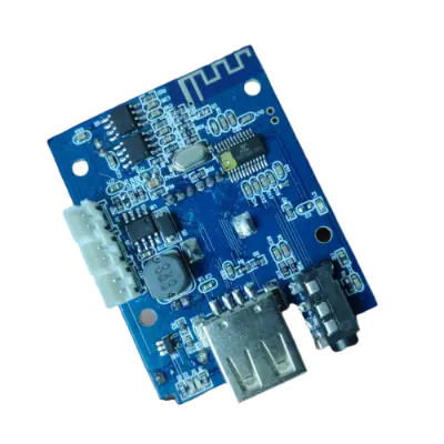 Picture of Bluetooth 4.1 Multifunctional Decoder Board + 2x3W Stereo Amplifier with Volume Control Support FM Mp3 WAV Microphone Mic USB SD Card Power from 5V Micro USB + 3.7V Lithium Battery to 5V Boost 