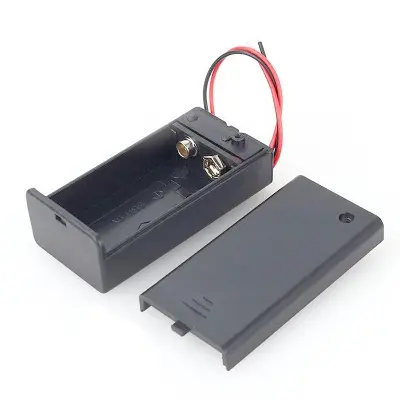 Picture of Universal 6F22 DIY 9V Battery Storage Holder Case Boxes with Cord Wire Lead ON/OFF Toggle Switch 