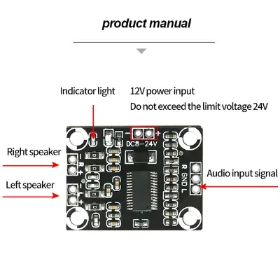 Picture of CA-3110 15W Stereo Audio Amplifier Board Class D TPA3110  Multimedia Speaker DVD Players Game Machine Music Instruments 