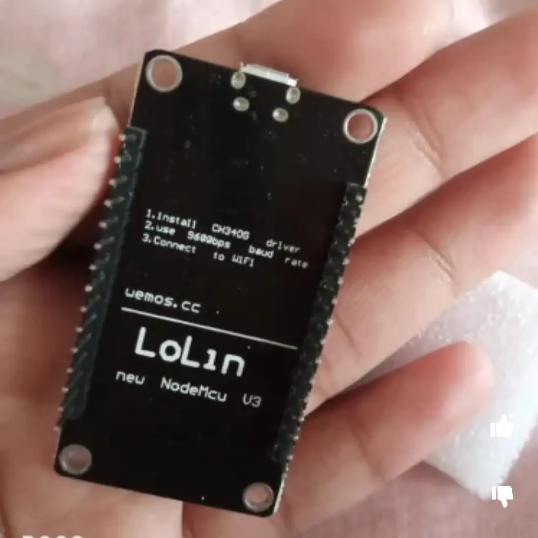 Picture of NodeMcu V3 Development Board For Smart Switch Automation Updated from ESP8266  V3 Black