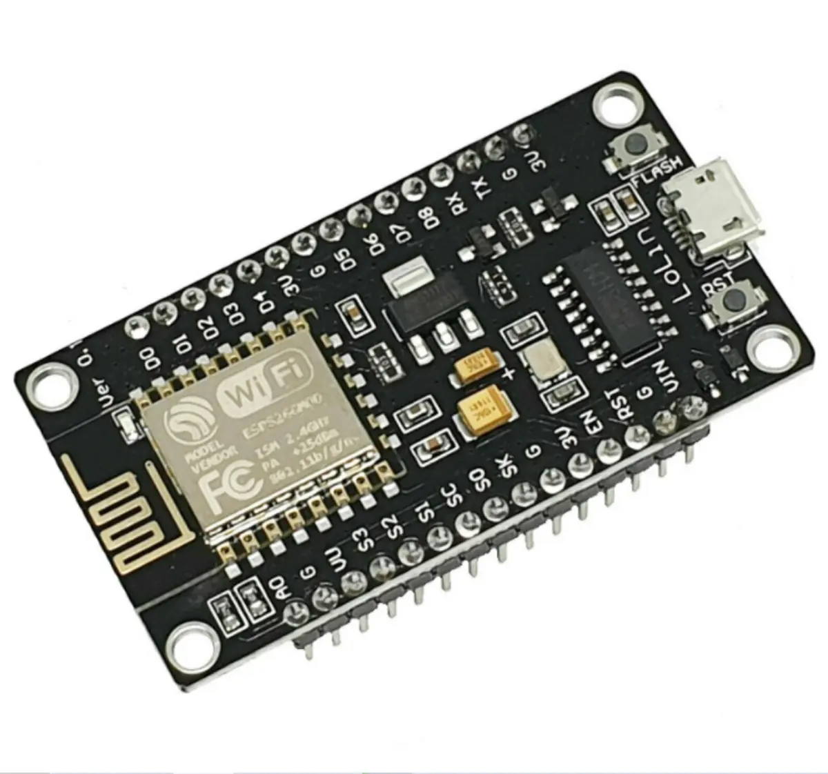 Picture of NodeMcu V3 Development Board For Smart Switch Automation Updated from ESP8266  V3 Black