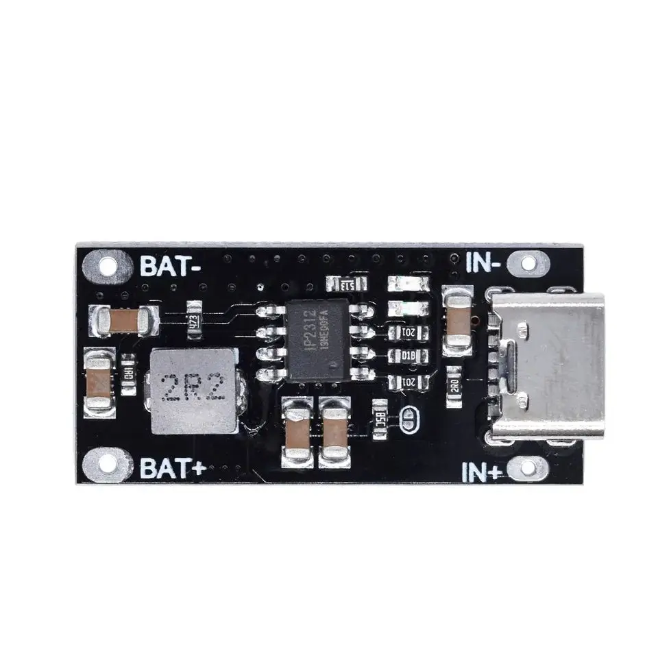 Picture of Usb Type C 3A High Current Ip2312 Polymer Ternary Lithium Battery Quick Fast Charging Board Charger Module Smart Home Replace Tp4056 Eta4096 - Solar Panel 