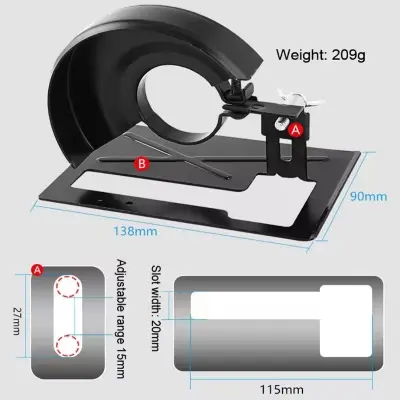 Picture of Sand Stand + Protective Cover Thickened Angle Grinder Holder Shield Guard Bracket Adjustable Cutting Machine working Power Tools Support Stand For 100mm Angle Grinder Wood 775 Motor Drill 