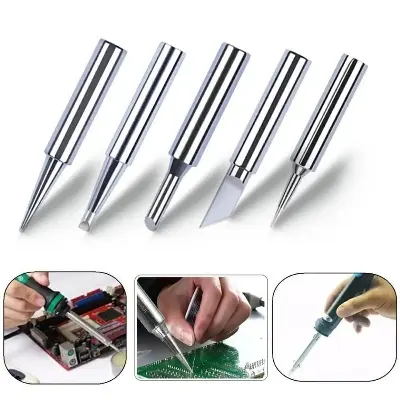 Picture of Soldering Iron Tip Kd 900M I + B + K + 2.4D + 3C Type 5 Piss Soldering Iron Head Set Koocu V900 V900C Xcy 908 And  The Same Type Of Iron 