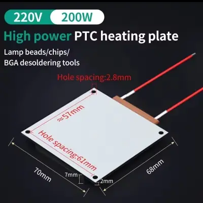 Picture of PTC Split Plate LED Remover Heating Soldering Chip Fast Heating AC 220V Demolition Welding BGA Station Metal Soldering Station 