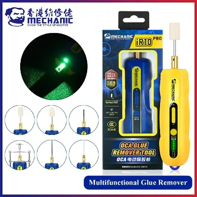 Picture of MECHANIC Gel Remove iR10 Pro 6 in 1 OCA Phone LCD Screen Degumming Speed Regulation Electric Glue Remove Pen Tool Gel Grinder 