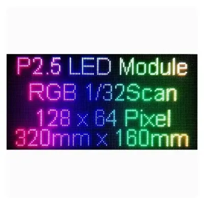 Picture of P2.5 Full Color  LED Panel 128*64 320x160mm 3 in 1 Led Matrix 1/32 Scan Panel Indoor SMD2121 Led Display Screen Led Video Advertising 