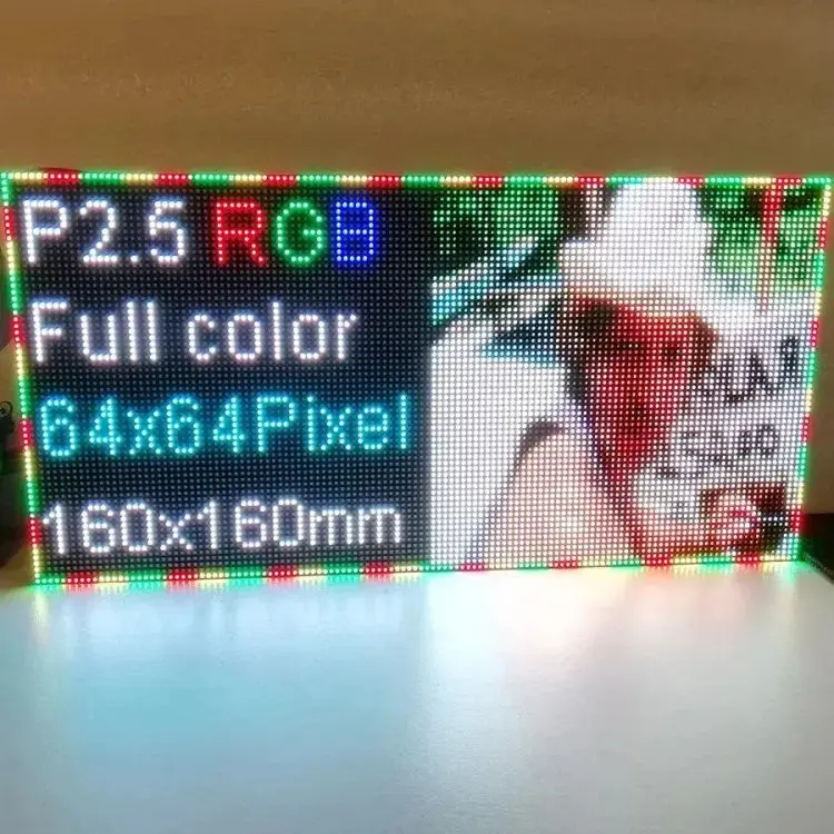 Picture of P2.5 Full Color  LED Panel 128*64 320x160mm 3 in 1 Led Matrix 1/32 Scan Panel Indoor SMD2121 Led Display Screen Led Video Advertising 