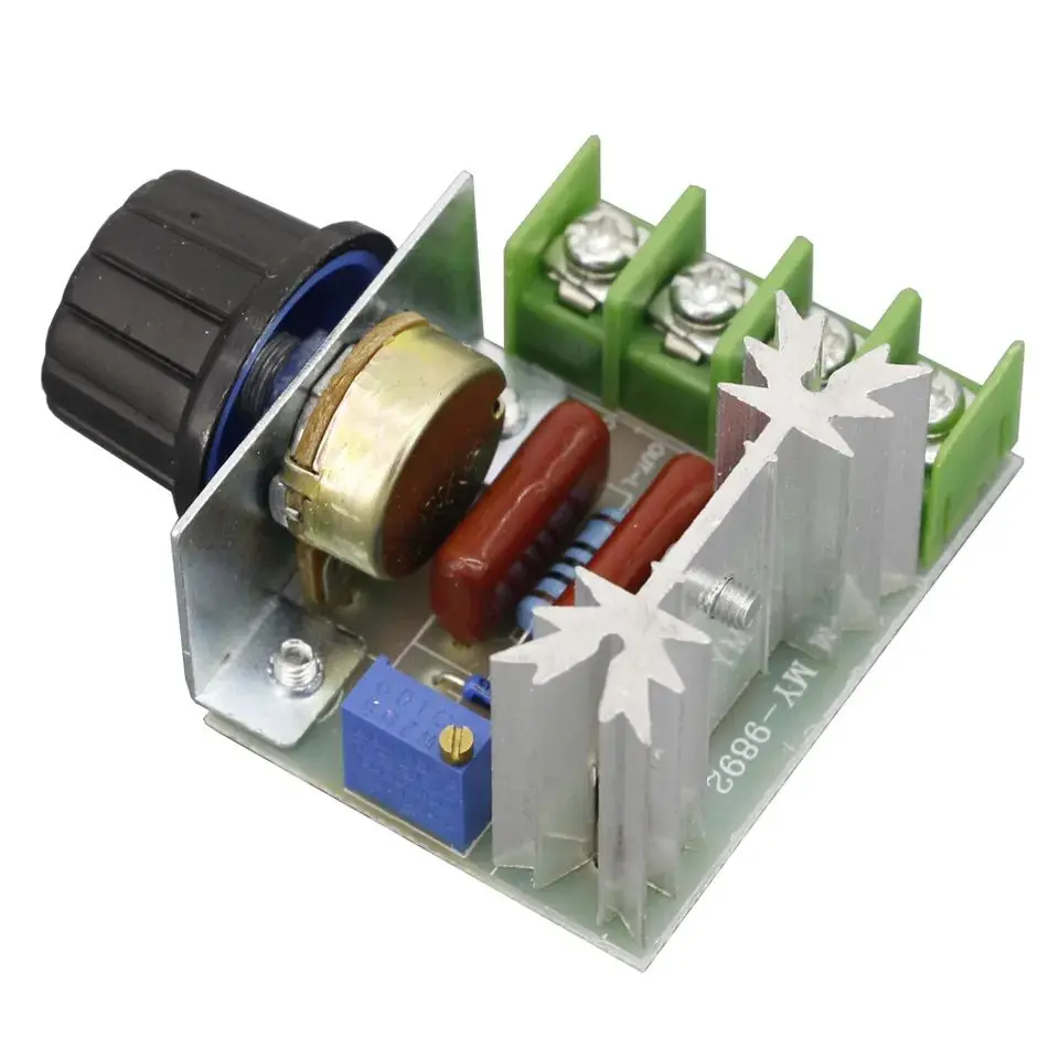 Picture of SCR Voltage Regulator AC Motor Driver 2000W Speed Controller 25A AC Dimmer 