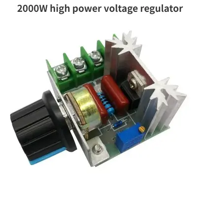 Picture of SCR Voltage Regulator AC Motor Driver 2000W Speed Controller 25A AC Dimmer 