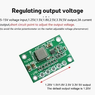 Picture of CA-1235 Fixed Voltage Step Down Buck Converter 1.5V 1.8V 2.5V 3.3V 5V Output 5-15V Input Step Down Power Supply Diy Kit Used MP1495 CA1235 