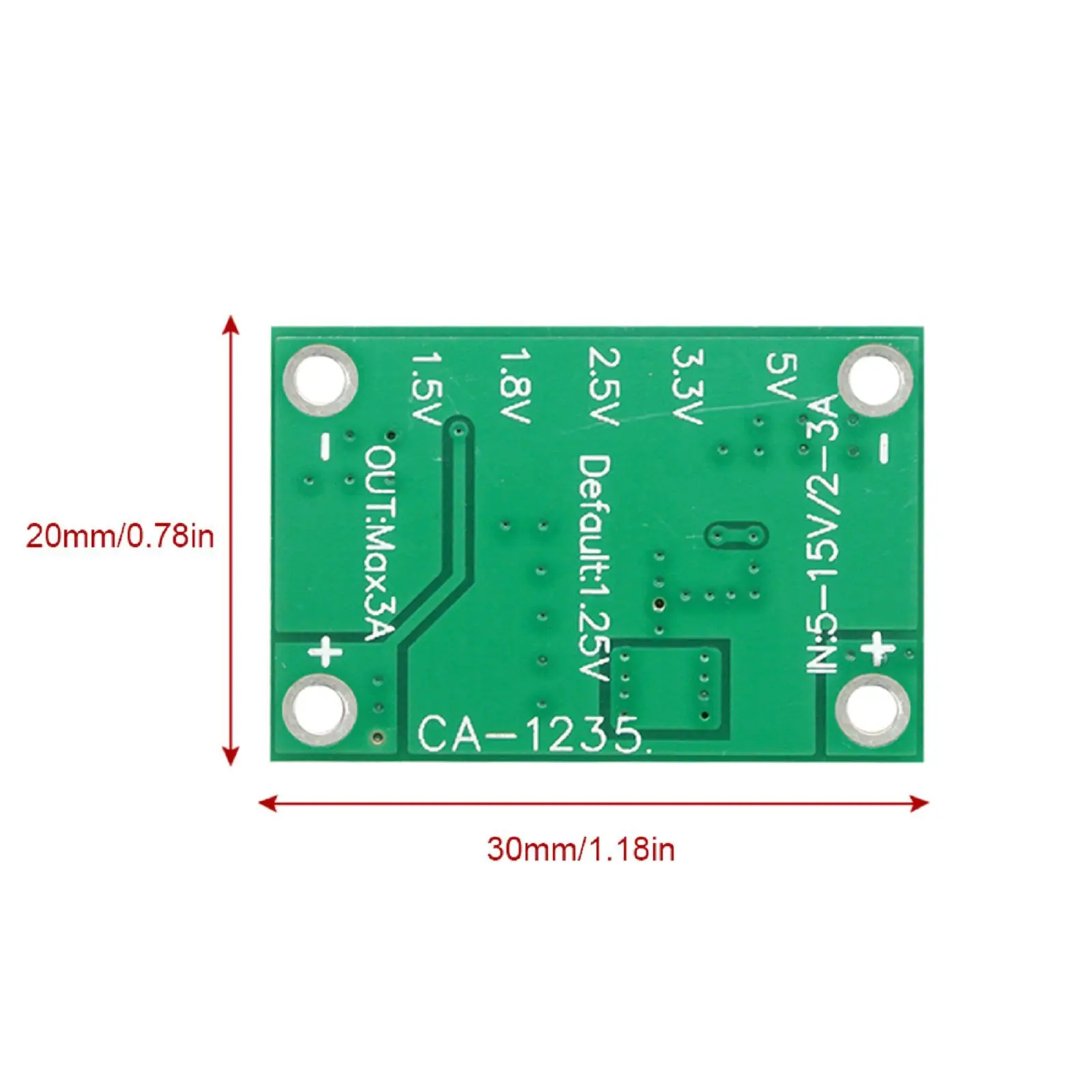 Picture of CA-1235 Fixed Voltage Step Down Buck Converter 1.5V 1.8V 2.5V 3.3V 5V Output 5-15V Input Step Down Power Supply Diy Kit Used MP1495 CA1235 