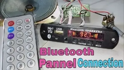 Picture of Bluetooth FM MP3 Player Receiver Board Dimmer LED Display Car Audio Decoder Module 5 Volt Supply Support TF USB XU Recorder Connect to Main Amplifier Such as XH-M139 XH-232 TDA2030 for Loud Sound FM + Mp3 Player