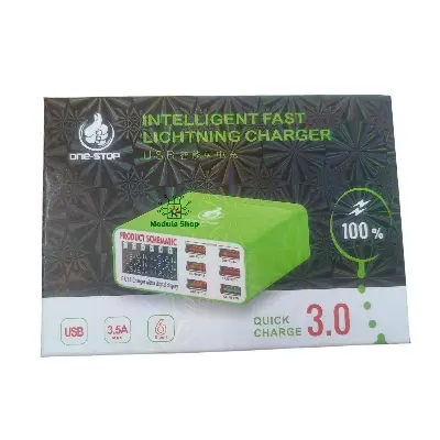 Picture of QC 3.0 USB Smart Charge Support Fastcharging With LCD Display For Mobile Service Station iPhone HUAWEI XIAOMI SAMSUNG OPPO VIVO Mobile Servicing Charger Similar MECHANIC icharge 6M Sunshine SS-304Q Koocu Kc-328 F-Power 6 One Stop OD-007 