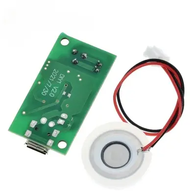 Picture of USB Mini Humidifier DIY Kits Mist Maker and Driver Circuit Board Fogger Atomization Film Atomizer Sheet Mini Oscillating Multicolor