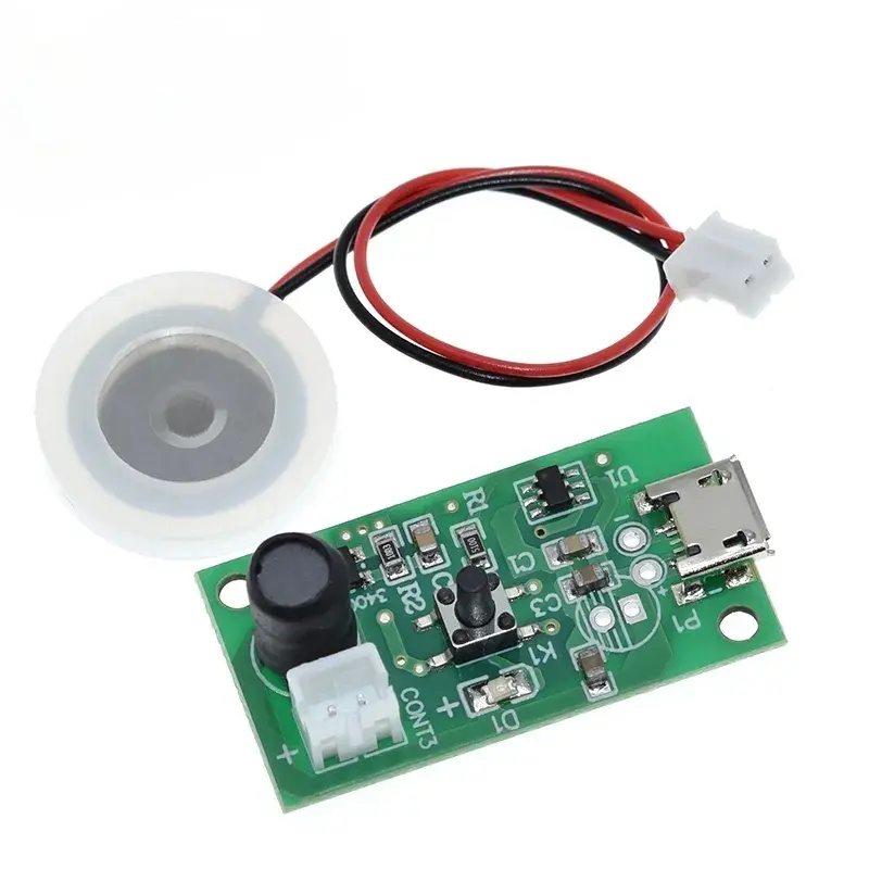 Picture of USB Mini Humidifier DIY Kits Mist Maker and Driver Circuit Board Fogger Atomization Film Atomizer Sheet Mini Oscillating Multicolor