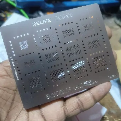 Picture of EMMC:3 BGA IC Reballing Stencil For Android Nand Flash EMMC EMCP UFS LPDDR PCIE BGA162 BGA153 BGA169 BGA221 BGA186 BGA297 BGA254 BGA178 BGA200 BGA110 BGA60 BGA70 similar EMMC:1 EMMC:2 EMMC:3 Relife RL-044 OT2 Koocu 