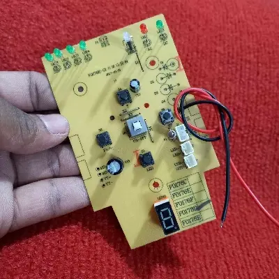 Picture of F0178D Rechargeable Fan Control Circuit Board Digital LED Display PWM Fan Speed Control LED Lamp ON OFF USB Function Replacement Parts for Sogo Sunca Defender Kennede AC / DC Rechargeable Fan 