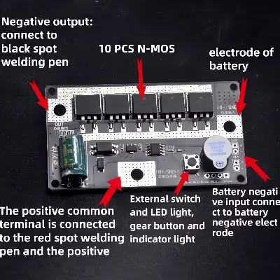 Picture of DIY Portable 12V Battery Energy Storage Spot Welding Machine PCB Circuit Board Mini Welder Set Pen for 3.7V Lithium Battery18650 26650 