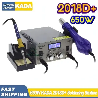 Picture of Dual Display Double digital display 2 IN 1 Hot Air Gun ESD Soldering Station LED Digital Desoldering Station Upgrade kada-2018D+ 