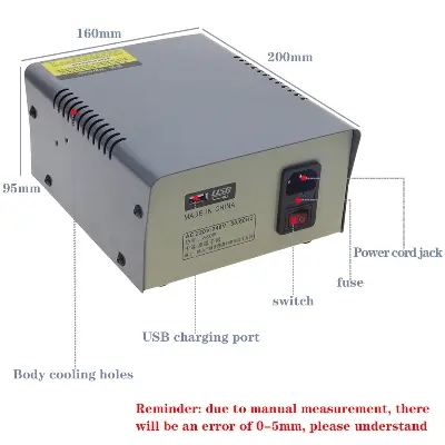 Picture of Dual Display Double digital display 2 IN 1 Hot Air Gun ESD Soldering Station LED Digital Desoldering Station Upgrade kada-2018D+ 