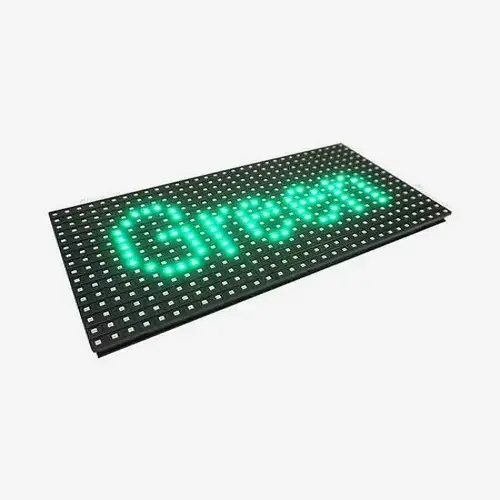 Picture of P10 Green Single Color SMD LED Signboard Panel 32*16 Pixel 320*160mm for Single color LED display Scrolling message led sign 16 x 32 P10 Green SMD